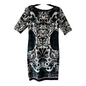 Dress Barn Camryn 3/4 Sleeve Sheath Midi Dress Size 10